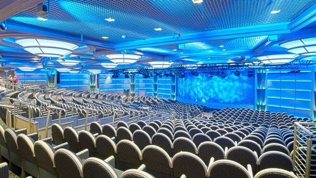 The state of the art Regal Princess theatre.