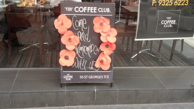 ANZAC Day: Perth's Coffee Club wants you to "come and remember with them".