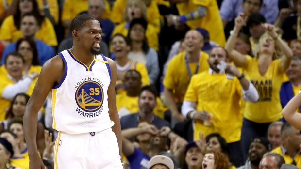 No one better: Kevin Durant was enormous in game one of the NBA Finals.