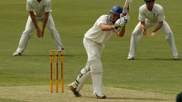 NSW batsman Daniel Hughes in action in an earlier match.
