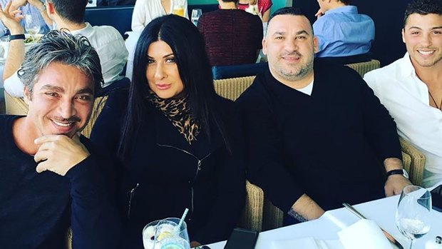 John Ibrahim's business partner Margaret Staltaro, Mick Ibrahim and Daniel Ibrahim. 