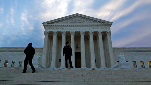 An edifice built over generations: the US Supreme Court on the morning of February 1.