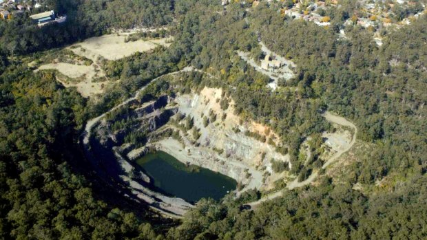 The disused pit sits on the doorstep of Hornsby.