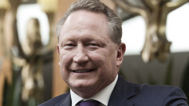 Smiling... Mining magnate Andrew Forrest has enjoyed a big few weeks. 