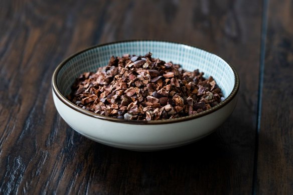 Cacao nibs are bitter but packed with flavour, aroma, essential minerals, and 50 per cent 'good fat'.
