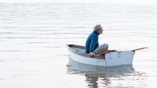  Frank Robson in Sydney's Pittwater. 