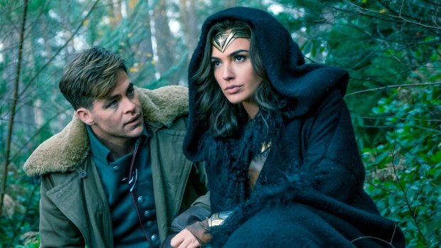 Too coy: Chris Pine and Gal Gadot in Wonder Woman.