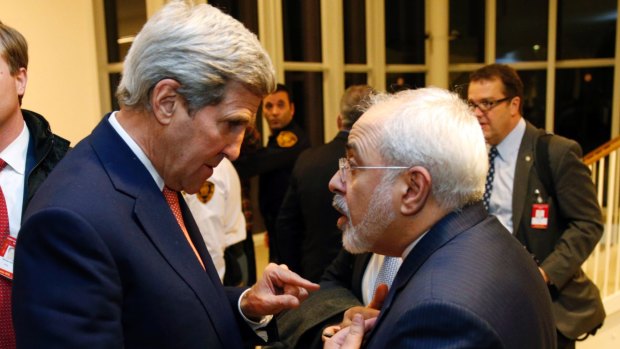 US Secretary of State John Kerry with Iranian Foreign Minister Mohammad Javad Zarif in Vienna earlier this year. 
