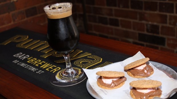 Chocolate, marshmallow and biscuits combined to make a delicious dark beer.