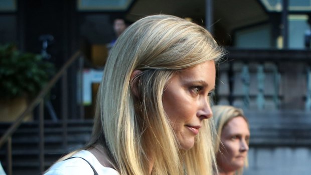 Kelly Landry arrives at the Downing Centre Local Court in Sydney this month.