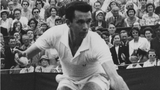 Mervyn Rose - at Wimbledon in 1958 - was famous for his "chip and chase".