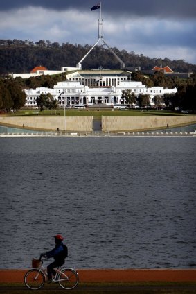 Visitors to Canberra are spending less. 
