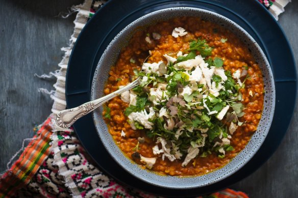 Everyone's favourite curry in another form: Butter chicken dhal.
