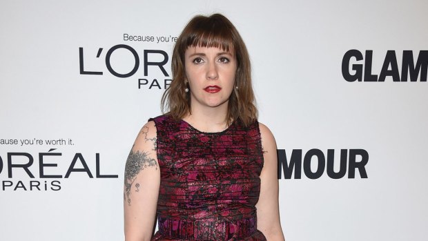 Lena Dunham arrives at the Glamour Women of the Year Awards at NeueHouse Hollywood on Monday, Nov. 14, 2016, in Los Angeles.