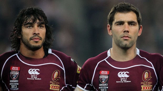 Plenty of history between them: Johnathan Thurston and Cameron Smith, pictured in 2010.