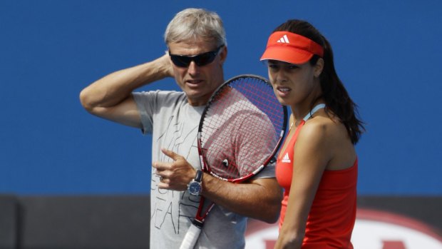 Ivanovic and Sears at the Australian Open earlier this year.