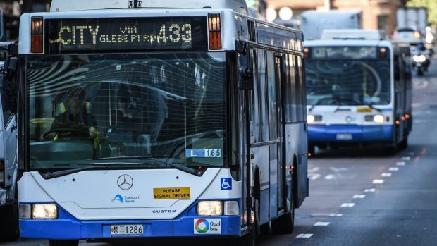 The knife-wielding man tried to rob a Sydney bus driver (file photo).