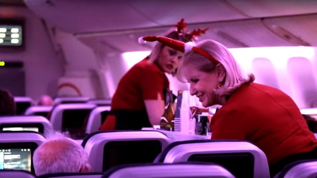 Passengers on board two Virgin Australia flights missed Christmas due to the International Date Line.