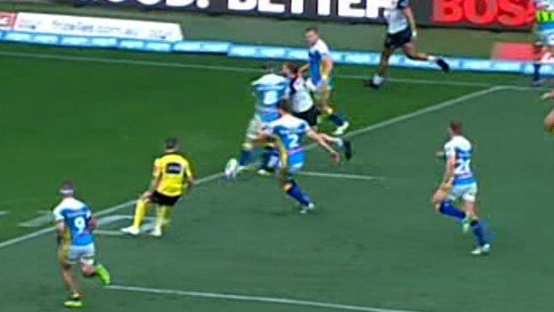 Jarrod Wallace's hit on Blake Ayshford which could rule him out for Origin II.