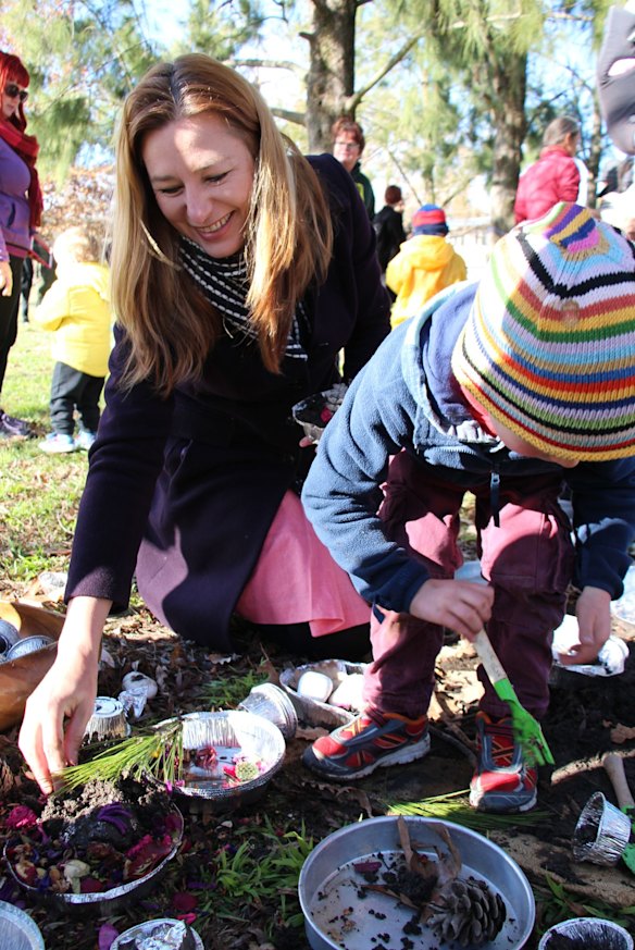 Sport and Recreation Minister Yvette Berry launches Nature Play, an initiative to get children outdoors more. 