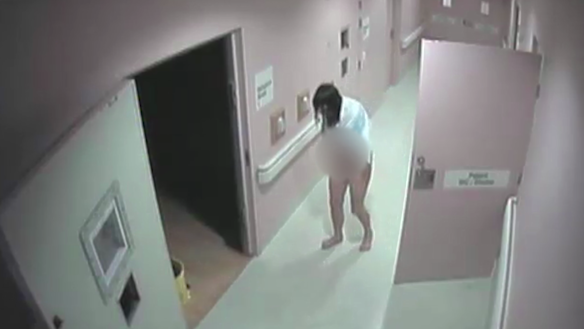 Miriam Merten in the corridor of Lismore Base Hospital.