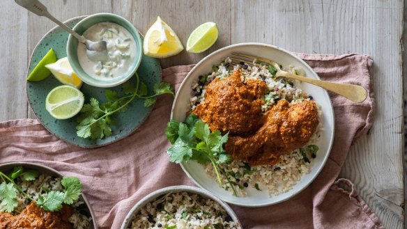 A lighter, dairy-free version of butter chicken.