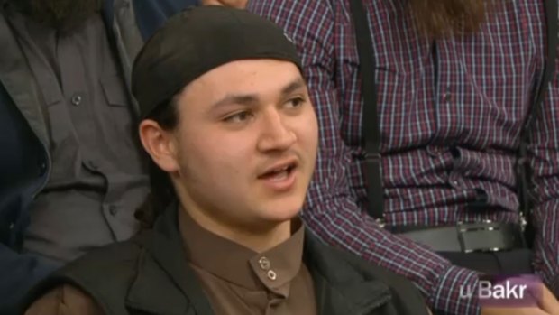 Charged: Sulayman Khalid during his controversial appearance on the TV show <i>Insight</i>.