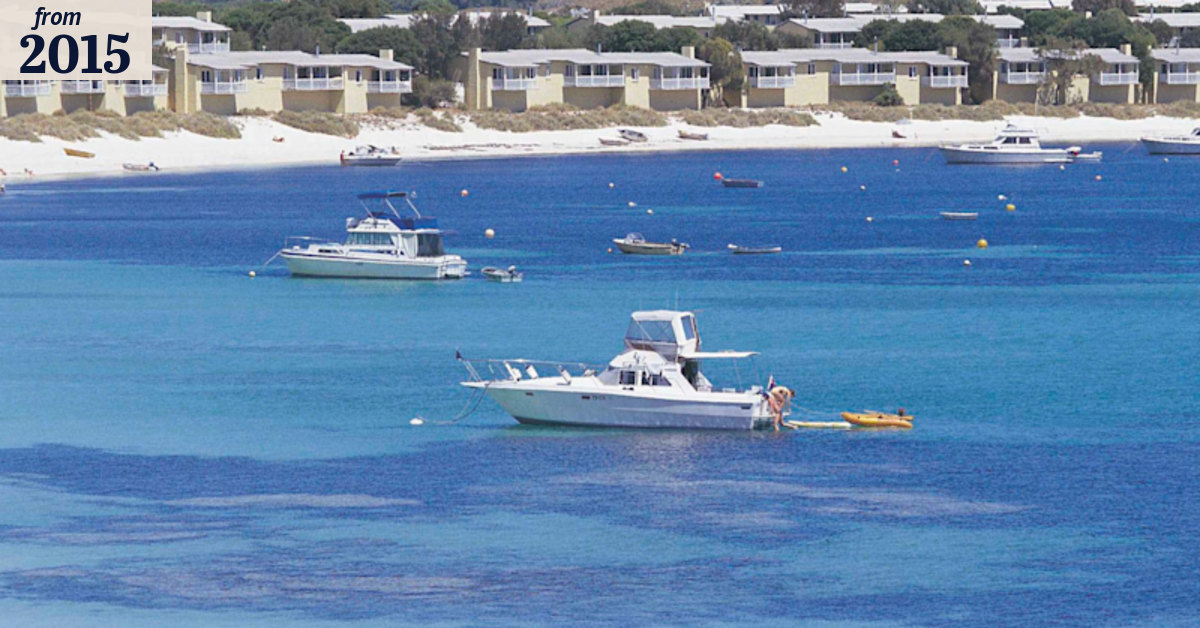 RAC Rescue Chopper ferries person from Rottnest after boat accident