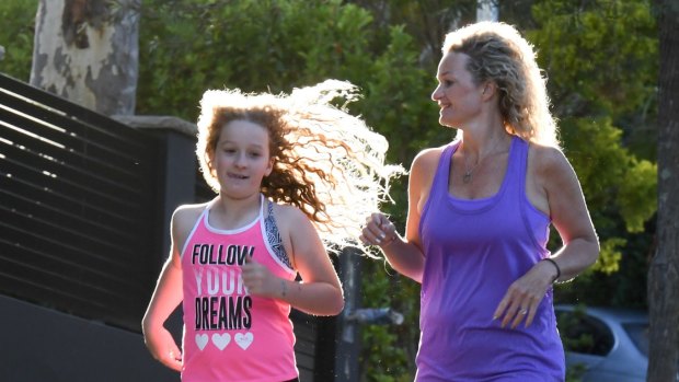 Mia Foster, 43, is doing the Sun Run with her daughter Tilly, 10. They did their first one last year and plan to make it an annual mother-daughter event. 