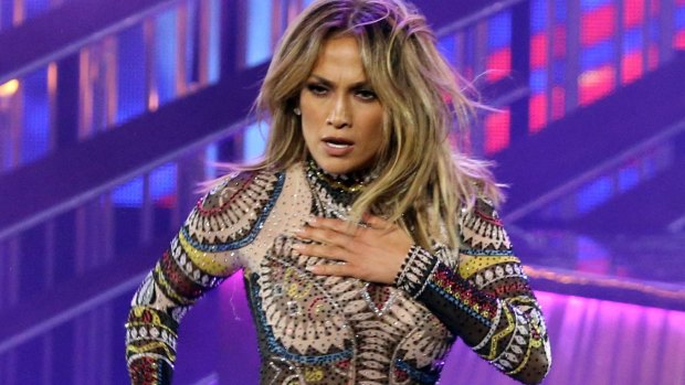 Jennifer Lopez, pictured at the American Music Awards, was the wedding singer.