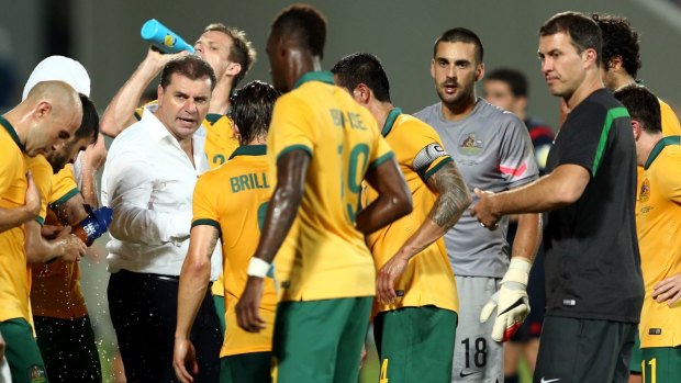 Stunned development?: Ange Postecoglou and the Socceroos suffered in their loss to Qatar.