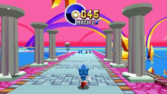 Find the hidden giant rings in each level for a chance to recover some chaos emeralds.