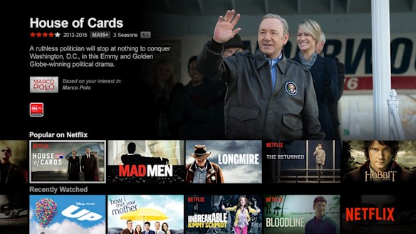 The Australian Netflix has far fewer titles than the US version.
