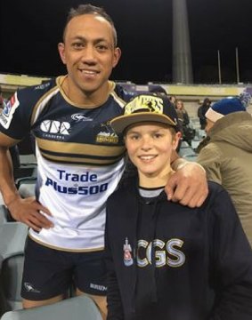 Thomas Campagna with Christian Lealiifano.