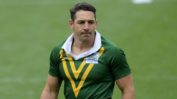 Billy Slater wasn't keen to answer questions regarding Cooper Cronk's future.