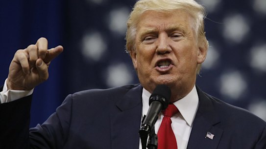 Donald Trump is doing what he does best – courting the anti-establishment vote by defying the norms of political convention.