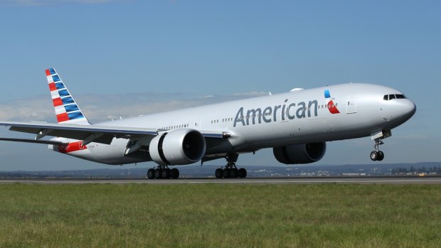 An American Airlines Boeing 777. American Airlines has the world's largest fleet of jets.