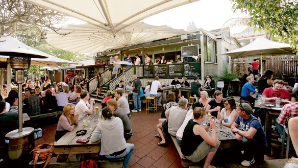 The Courthouse Hotel beer garden. For catching up with mates you wish you saw more often.