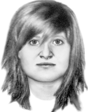 A facial reconstruction of a woman whose remains were found in the Belanglo.
