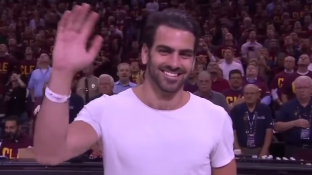 History: Nyle DiMarco was shown signing the US anthem for its entirety before Game 4 of the NBA Finals.
