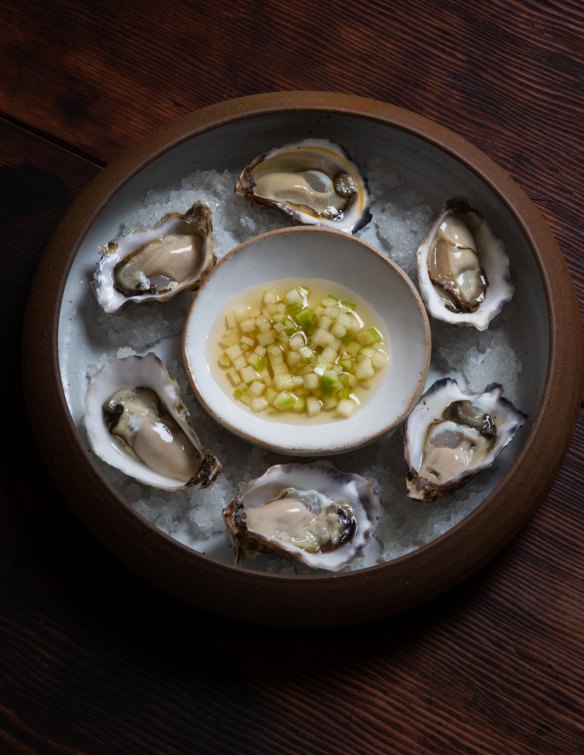 The food of love - oysters - on the menu at Hemingway's Wine Bar. 