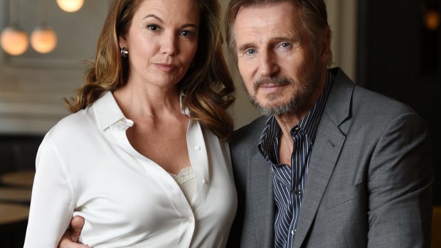 Diane Lane and Liam Neeson, cast members in the film "Mark Felt: The Man Who Brought Down the White House".