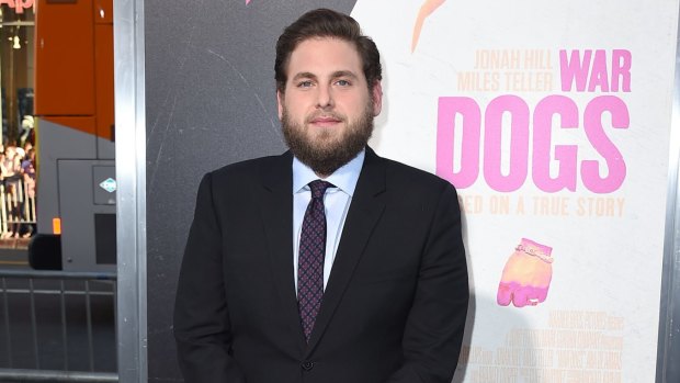 War Dogs actor Jonah Hill  had his own encounter with a well-known dad, Dustin Hoffman.