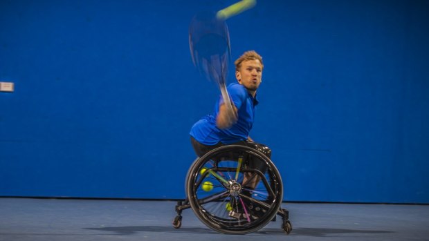 Dylan Alcott has two Paralympic gold medals and may yet claim a third.