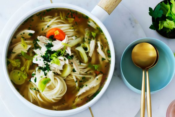 Parsley is non-negotiable in this chicken noodle soup.