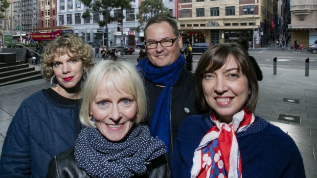 Miles Franklin Award short-listed authors (clockwise from front): Lucy Treloar, Peggy Frew, A.S. Patric, Myfanwy Jones.