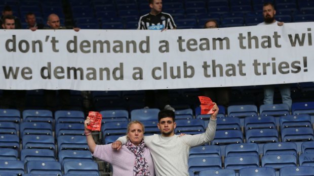 Newcastle fans have been vocal in their anger at their team's performances.