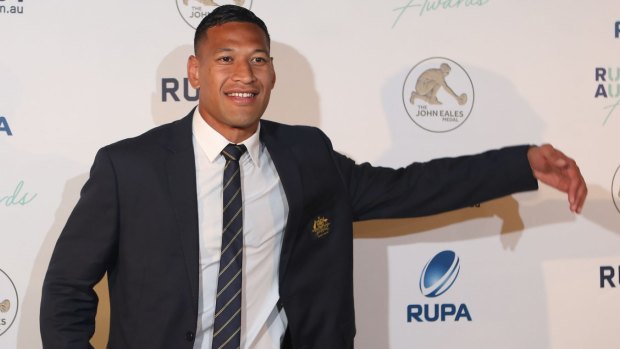 Australia's best: Israel Folau has won the John Eales Medal for a third time.