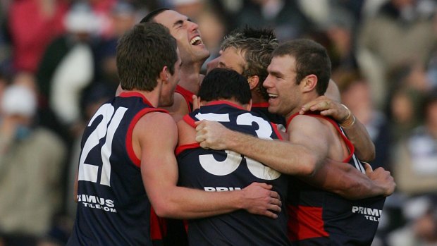The red and blue have enjoyed some famous victories, such as this one in 2005 against Geelong.