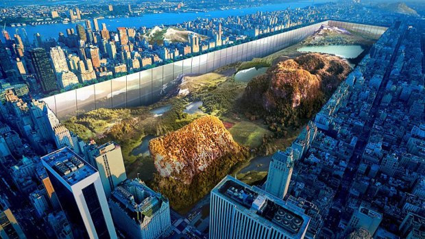 Yitan Sun and Jianshi Wu's design for a radically reimagined Central Park in New York.